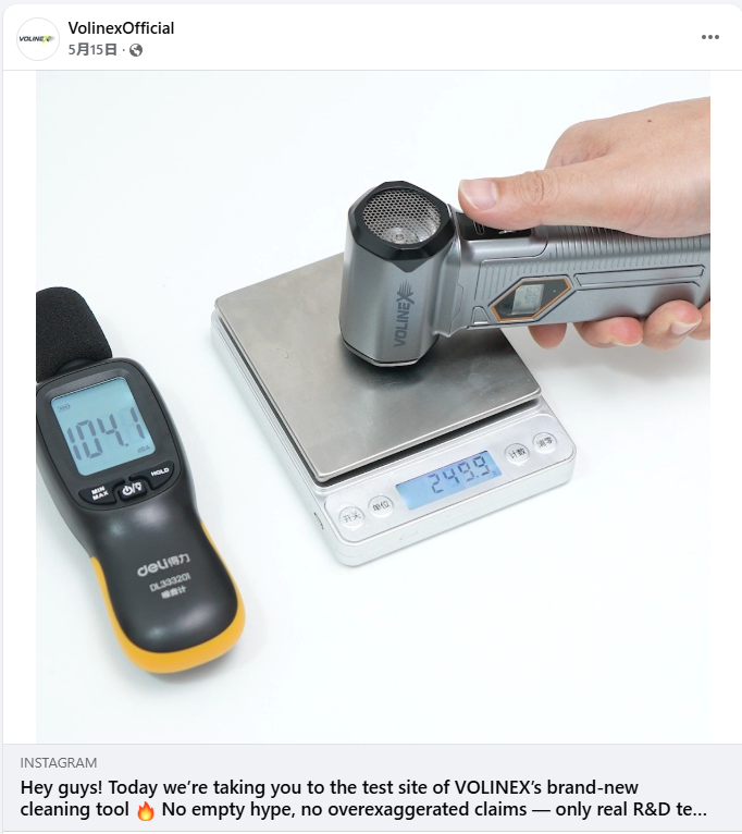 VOLINEX R&D test measurement