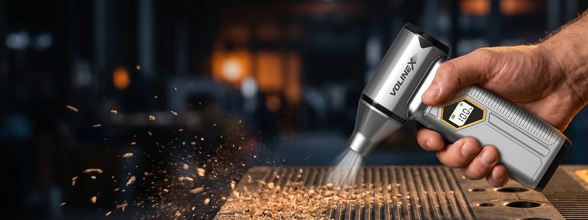 VOLINEX product in action — precision air tool at work