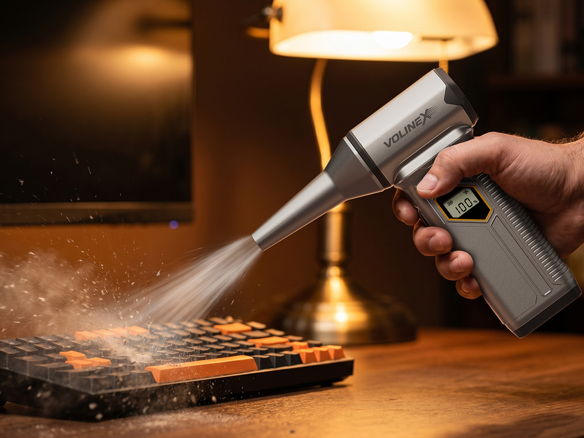 Cleaning keyboard dust